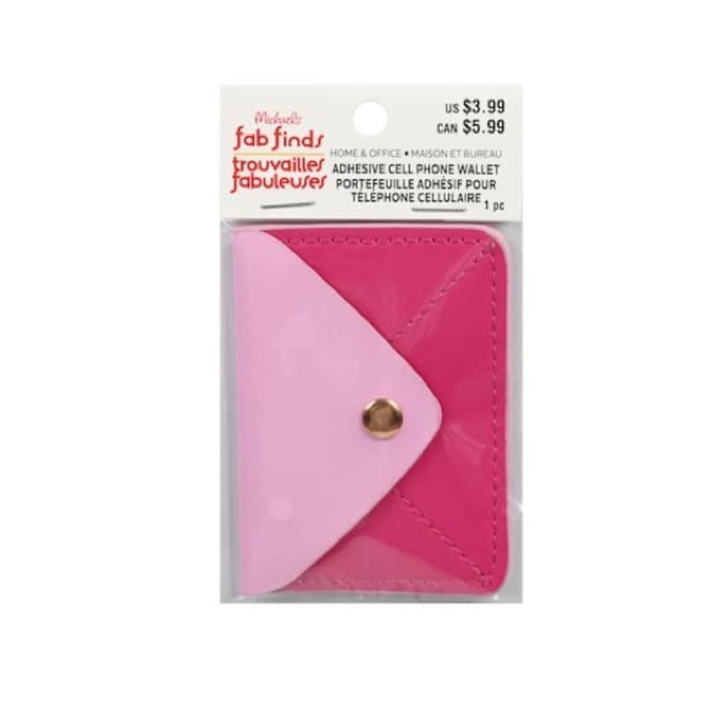 New 2.5" x 3.5" Adhesive Cell Phone Wallet, 1pc. by Fab Finds